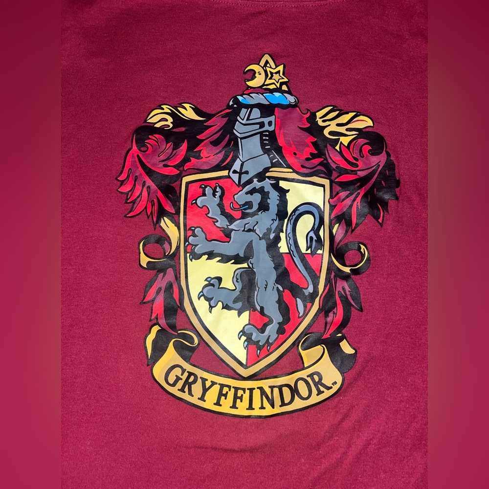 XL Harry Potter Gryffindor Long Sleeve Shirt - Red and Yellow